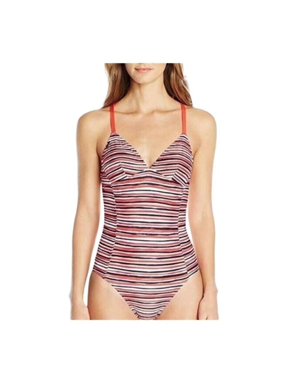 Lole Pink Saranda Sparkling Stripes One-piece Bathing Suit